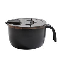 Nerūdijančio plieno greito paruošimo makaronų dubuo didelės talpos greito paruošimo ramen dubuo su dangteliu juoda
