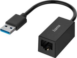 "Hama" USB eterneto adapteris Tinklo adapteris USB 3.0 Gigabit Ethernet 10 100 1000Mbps USB LAN adapteris USB vyriškos ir moteriškos lyties Ethernet adapteris, suderinamas su "Windows" ir "Mac", skirtas kompiuteriui, nešiojamajam kompiuteriui, planšetini