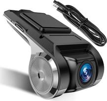 "Inefala HD Car Dash Cam" USB prietaisų skydelio vaizdo kamera su ADAS, 170° A+ itin plataus kampo objektyvas didelės raiškos vaizdams, WDR/1080P + 32GB TF kortelė