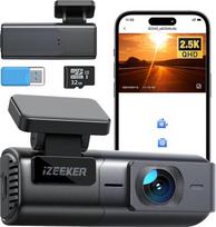 "iZEEKER" priekinė 1080P paslėpta vaizdo kamera, mini automobilinė vaizdo kamera su 170° plačiu kampu, automobilinė vaizdo kamera su naktinio matymo funkcija, WDR, parkavimo monitoriumi ir G jutikliu