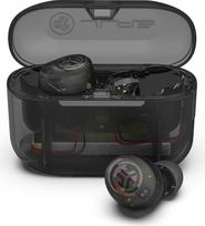 "JLab Go Air Pop+ In-Ear" belaidės "Bluetooth" ausinės, tikros belaidės ausinės, 35+ valandų trukmės ausinės, belaidės ausinės, ausinės su mikrofonu, USB-C įkrovimo dėžutė, dviguba jungtis, EQ3 garsas, skaidrus
