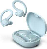 "JLab Go Air Sport", belaidės ausinės į ausis, "Bluetooth" ausinės, sportinės ausinės, 32+ valandų, USB įkrovimo dėklas, 3 EQ garsas, tikros belaidės ausinės sporto salei, fitnesui, šviesiai mėlynos spalvos