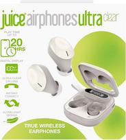 "Juice Airphones Ultra Clear" belaidės ausinės į ausis "Smokey Cream