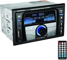 "Majestic SV 517 RDS BT DAB" automobilinis radijo imtuvas FM stereo DAB+ "Bluetooth", dvigubas DIN, USB/SD/AUX-IN, USB įkroviklis, 180 W (45x4ch), juodas
