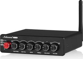 "Nobsound NS-14G" 2.1 stiprintuvas, garso stiprintuvas, "Bluetooth 5.0 HiFi Stereo 200 W 2.1 kanalo žemų dažnių garsiakalbio galios stiprintuvas su aukštų ir žemų dažnių valdymu, skirtas namų ir automobilio garsiakalbiams