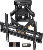 "Perlegear" sieninis televizoriaus laikiklis, skirtas 23-65 colių televizoriams, sveriantiems iki 45 kg, iš anksto sumontuotas sieninis televizoriaus laikiklis, be įrankių pakreipiamas, pasukamas 55 colių televizoriaus laikiklis, maksimali VESA 400 x 400