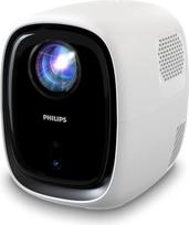 "Philips", "Neopix 130" namų kino projektorius, pažangus vaizdo koregavimas, "Full HD 720p", pažangus LED šviesos šaltinis, "WiFi" veidrodinis režimas, stereofoninis garsas, prijungta operacinė sistema, baltas (baltas)
