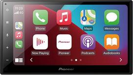 "Pioneer" SPH-DA160DAB-F 6,8 colių 2-DIN medijos pultelis su "Apple CarPlay", "Android Car", DAB+ ir "Bluetooth", įskaitant ekrano apsaugą - juodas