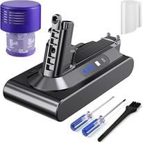"Rapthor V10" akumuliatorius, "Dyson V10" atsarginis akumuliatorius, 75,6Wh 25,2V SV12, suderinamas su "V10 Absolute", "V10 Animal", "V10 Total Clean", "V10 Cyclone" serijos dulkių siurbliais su pakaitiniais priedais