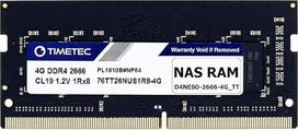 "Timetec" DDR4-2666 4GB pakaitalas "Synology" D4NESO-2666-4G Non-ECC Unbuffered SODIMM (suderinama su RS820RP+, RS820+, DS920+, DS720+, DS420+, DS220+, DS2419+, DS2419+II, DS1819+, DVA3211 9, DS16,