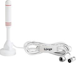 "VSG 24 DVBT2" antena - mobilioji mini HDTV vidaus antena televizoriams, maksimali signalo kokybė per aliuminio šerdį, 3 m kabelio DVB-T2 antena, "TV Freenet TV", skirta televizoriams viduje ir lauke