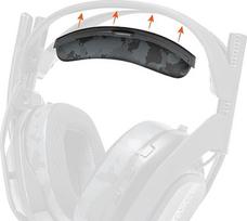 "WC BandZ A50" - patobulintas "Astro A50 Gen 4", "Gen 5" ir "A50X" galvos juostelių keitimo rinkinys iš "Wicked Cushions" | Patobulintas komfortas, stilius ir lengvas montavimas | Juoda kamufliažinė spalva
