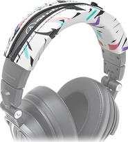 "WC BandZ ATH" - patobulintas "Audio Technica ATH M50X / M50XBT / M50 / M40X / M40 / M40FS / M30X / M30 / M20X / MSR7 ausinių dangtelis, skirtas "Audio Technica ATH M50X / M50XBT / M50 / M40X / M40 / M40FS / M30X / M30 / M20X / MSR7" | 90's White