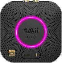 1Mii B06S+ "Bluetooth 5.2" imtuvas, "HiFi" garso adapteris su LDAC, garsumo valdymu, aptX HD ir mažo delsos periodiškumo belaidžiu imtuvu stereo sistemos garsiakalbiams, su 3,5 mm/RCA išėjimais