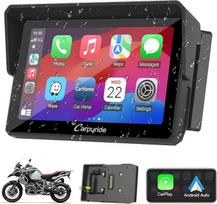 2024 Carpuride W502B Motociklo Carplay ekranas BMW R1200GS R1250GS S1000XR motociklui, 5 colių vandeniui atsparus jutiklinis ekranas, nešiojamas Carplay/Android automobilis, GPS navigacija motociklui, dvigubas Bluetooth