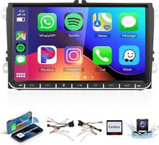 2G + 64G automobilinis radijas "Android 13", skirtas "VW Polo Golf 5 T5 Jetta Passat", 9 colių HD jutiklinio ekrano automobilinis radijas su belaidžiu "Carplay" "Android" GPS "Wi-Fi" USB "Bluetooth" FM RDS radijas atbulinės eigos kamera