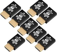 8 pakuotės mini HDMI EDID emuliatorius - nuo 1080P iki 4K@60Hz | Kompaktiškas dizainas | Palaiko HDMI jungiklius, prailgintuvus, AV imtuvus, vaizdo skirstytuvus 3840x2160@60Hz