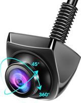 AHD 1080P galinio vaizdo kamera Automobilio galinio vaizdo kamera su 360°+45° reguliuojamu objektyvo kabeliu Galinio vaizdo kamera 170° plačiu kampu Universali NTSC galinė kamera Palaiko 12-24V priekinę kamerą Automobilis furgonams Sunkvežimiai