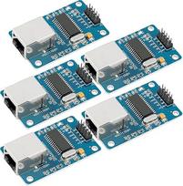 AZDelivery 5 x ENC28J60 Ethernet Shield LAN tinklo modulis, suderinamas su Arduino Pridedama elektroninė knyga!