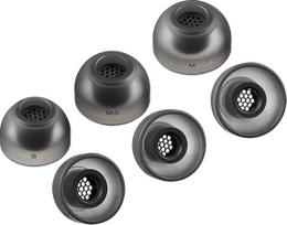 AZLA SednaEarfit MAX TWS 6 - belaidžių ausinių antgaliai - triukšmą mažinantys silikoniniai antgaliai - antgaliai, suderinami su "Sony", "Samsung", "Sennheiser" ir "Devialet" (tamsiai pilka, S-MS-M)