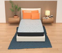 Čiužinys 75 x 190 cm, aukštis 13 cm, pagamintas iš vandens putų, sulankstomas čiužinys, pralaidus orui, hipoalerginis ir apsaugotas nuo dulkių erkučių, modelis: "Summit H13