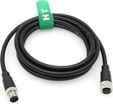 HangTon M12 jutiklio kameros prailginimo kabelis iš 8 kontaktų moteriškos į 8 kontaktų vyrišką prailginimo kabelį, skirtas "Cognex Actuator Profibus Automation Network Ethernet" 1 m