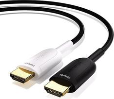 huaham 8K šviesolaidinis HDMI kabelis 7,5 m, 48Gbps itin didelės spartos HDMI 2.1 kabelis 8K @ 60Hz 4K @ 120Hz, palaiko eARC RTX 3090 HDCP 2.2 ir 2.3 Dolby Suderinamas su PS5, Xbox Series X, Roku/Fire/LG CX