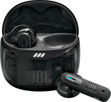 JBL Tune Flex Ghost 2 belaidės "Bluetooth" ausinės į ausis su triukšmo slopinimu, 48 valandų atkūrimo laikas, IP54 apsauga nuo vandens ir dulkių, kelių taškų ryšys, ergonomiškas dizainas, juoda, "Ghost