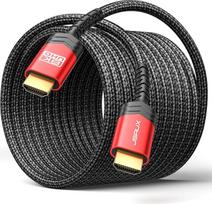 JSAUX HDMI kabelis 5 metrai, 8K HDMI 2.1 kabelis, didelės spartos Ethernet 48Gbps 8K @ 60Hz, 4K @ 120Hz, UHD HDR 10+, eARC, Dolby Vision, 3D, VRR, suderinamas su PS4 Pro, PS5, 8K žaidimais, televizoriumi, Blu-ray grotuvu,
