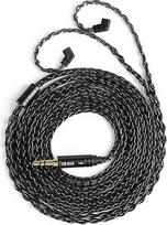 Kbear ST12 Plus 8 Core 4N OFC 2 kontaktų IEM kabelis 2 kontaktų IEM kabelis ausinių monitoriaus pakaitinis ausinių kabelis, skirtas KZ ZS10 PRO/ZSN PRO X/CCA CRA ausinėms (tamsus, QDC 3,5 mm)