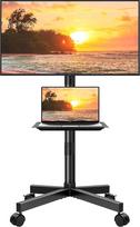 KKTONER televizoriaus grindų stovas Mobilus televizoriaus stovas Mobilus monitoriaus stovas 23-60 colių monitoriui iki 40 kg