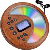 KLIM Discover + Nešiojamas CD grotuvas Walkman su patvariu akumuliatoriumi + ausinės + FM radijas + suderinamas MP3 CD grotuvas + SD kortelė FM siųstuvas Bluetooth + idealiai tinka automobiliams + nešiojamas CD grotuvas