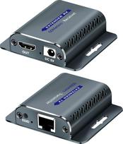 KUYiA HDMI ilgintuvas 60 m/196 pėdų su POC 1080P @ 60Hz 3D HDMI kartotuvu HDMI RJ45 į HDMI ilgintuvą konverteris UTP Cat5e/6/7/8 OFC kabeliu su 5V maitinimo adapteriu