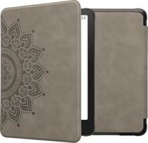 kwmobile Dėklas, suderinamas su "Amazon Kindle Paperwhite" (12. Gen 2024)/"Kindle Colorsoft" Dėklas - Dėklas su dirbtiniu dangteliu - Pritaikytas atspalviui Grau