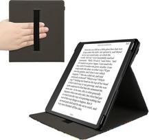 kwmobile dėklas, suderinamas su "Amazon Kindle Scribe (2024)" dėklu - dėklas su kilpa ir stovu - bibliotekos tema, įvairiaspalvis