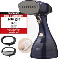 LEBENLANG garų lygintuvas Garų lygintuvas Testo nugalėtojas - 1500 W ir 300 ml, įskaitant lyginimo pirštinę ir priedus I "Pro" garų garų lygintuvas drabužiams ir aprangai I garų lygintuvas su garų lygintuvais Garų lygintuvas Garų lygintuvas Garų prietaisa