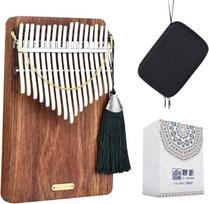 LingTing Kalimba LT-K17P 17 klavišų Kalimba Mbira Thumb Piano, dovana vaikams ir suaugusiems, pradedantiesiems (Sea Whisperer)