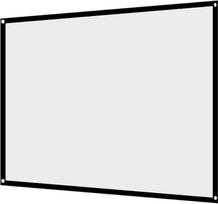 MAGT projektoriaus užuolaida, 1 vnt., nešiojama, sulankstoma, nesiraukšlėjanti ir patvari balta projektoriaus užuolaida Projekcinis ekranas 4:3, skirtas kino teatrui po atviru dangumi (dydis: 84 coliai)