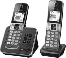 PANASONIC - TELEFONAS DECT DUO Noir - KX-TGD322FRG