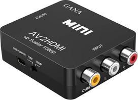 RCA ir HDMI kabelio adapteris | GANA AV ir HDMI keitiklis AV ir HDMI adapteris 1080P palaikymas su USB įkrovimo kabeliu PC/Xbox/PS4/PS3/TV/STB/VHS/VCR/kamera/DVD