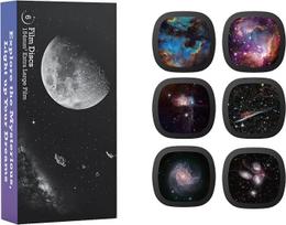 Realistiniai diskai - diskai "Ainael" meteorų ir galaktikų projektoriui, 5K Ultra HD diskai namų planetariumui, 6 diskų rinkinys be projektoriaus (Nebula 5)
