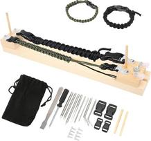 Reguliuojamo ilgio Paracord Jig apyrankės kūrėjas, medinė Paracord apyrankė Jig Paracord pynimo audimo DIY amatų įrankis