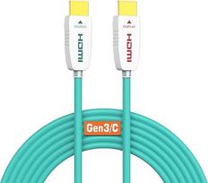 RUIPRO 8K HDMI optinis kabelis 30 m, optinis HDMI 2.1 48Gbps 8K@60Hz 4K@120Hz dinaminis HDR eARC Dolby HDCP 2.2 ir 2.3, skirtas HDTV / projektoriui / namų kinui / televizoriaus dėžutei / žaidimų dėžutei / PS5