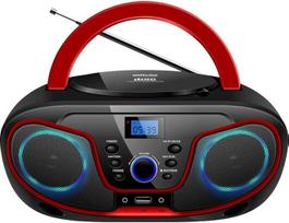 Silva Schneider MPC 19.4 USB CD radijas FM AUX, CD, USB Juoda,Raudona, 1901851