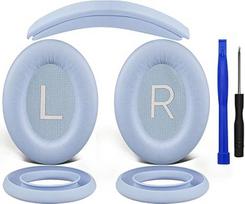 SOULWIT ausų pagalvėlės + galvos juosta + silikoninis ausų pagalvėlių apsauginis dangtelis, "Bose QuietComfort 45" (QC45)/"QuietComfort SE" (QC SE)/"QuietComfort SE" (QC SE)/naujų "Quiet Comfort" belaidžių ausinių per ausis keitimo rinkinys