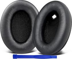 SOULWIT pakaitinės ausinių pagalvėlės "Sony WH-1000XM4" (WH1000XM4) ausinėms su aukštos kokybės ėriuko odos triukšmo izoliacijos putomis, netrukdančiomis jutikliui