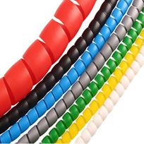 Vogueing įrankis 5M 8mm spiralinis kabelis Tidy Cable Protector rankovė namų ar biuro kompiuterio kabeliui juoda