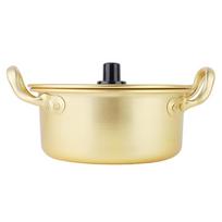 Koreiškas Ramen makaronų puodas Koreiškas geltonas aliuminio stockpot momentinių makaronų puodas (20 cm)