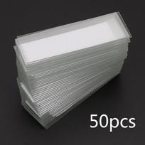 Mikroskopo adapterio storis Įdubimas Stikleliai Vieno plokščio mikroskopo stikleliai Mikroskopo dalys 50 vnt. 1 mm