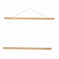Modernus magnetinis pjuvenų nuotraukų rėmelis DIY plakato ritinys spaudiniai meno kūrinio pakaba balta mediena 50CM